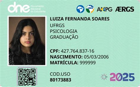 carteira de identificação estudantil aergs.